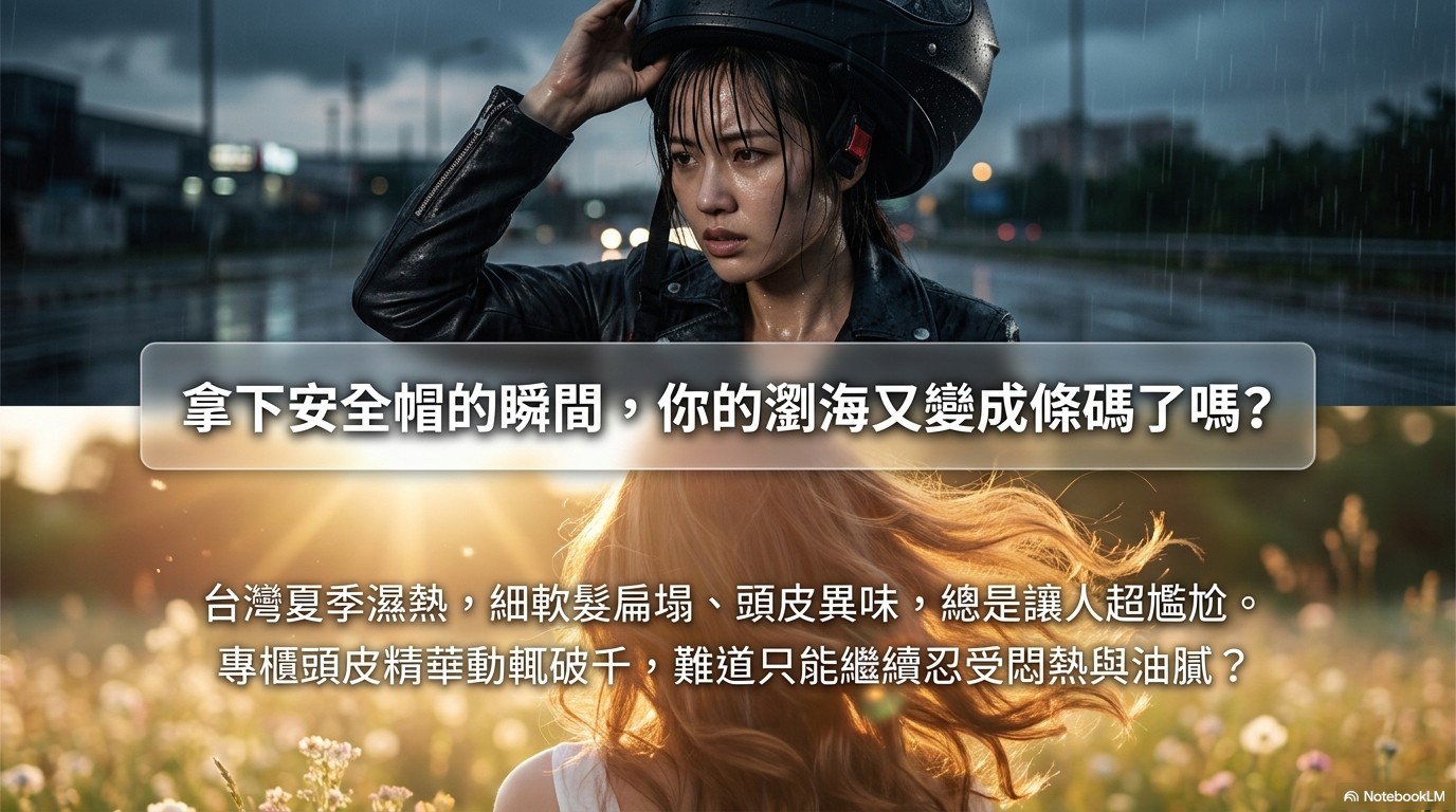 拿下安全帽那瞬間真的很社死…這個夏天我真的不能沒有它 機車族夏日救星！植萃頭皮水還原清爽高顱頂